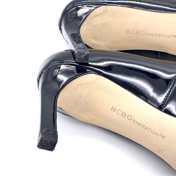 EUC BCBGeneration BG-Pretty Patent Black Pumps, 6/36 - Picture 10 of 15